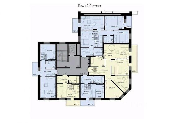 Продажа 4-комнатной квартиры 86,3 м², 3/9 этаж