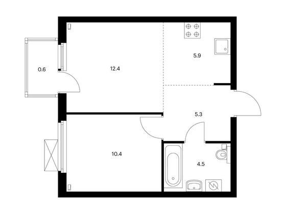 Продажа 2-комнатной квартиры 39,1 м², 14/18 этаж