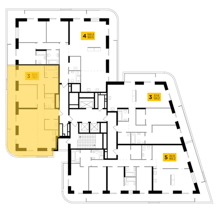 Продажа 3-комнатной квартиры 115,1 м², 12/19 этаж