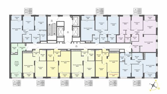 Продажа 1-комнатной квартиры 43,8 м², 9/23 этаж