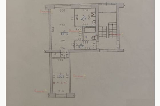 Продажа 2-комнатной квартиры 43 м², 1/5 этаж