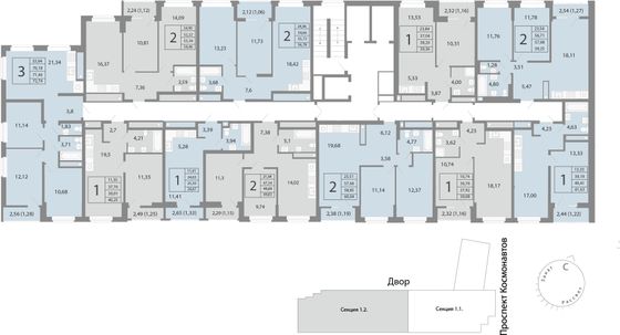 Продажа квартиры-студии 55,7 м², 22/26 этаж