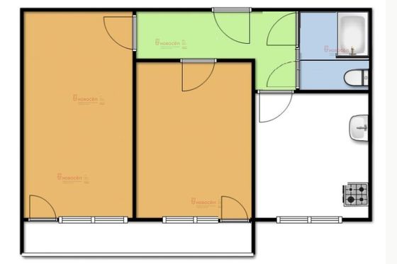 Продажа 2-комнатной квартиры 47 м², 5/5 этаж