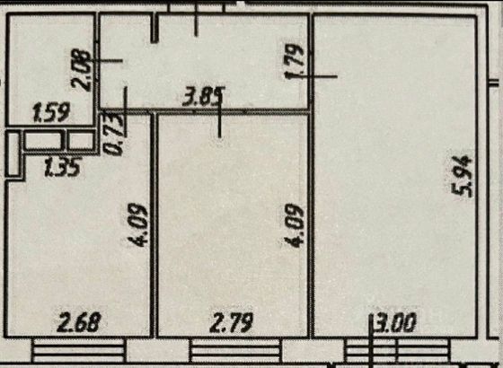 Продажа 2-комнатной квартиры 48,1 м², 2/18 этаж