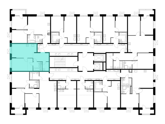 Продажа 1-комнатной квартиры 44,8 м², 3/10 этаж