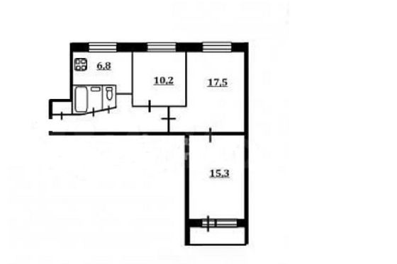 Продажа 3-комнатной квартиры 62,2 м², 2/9 этаж
