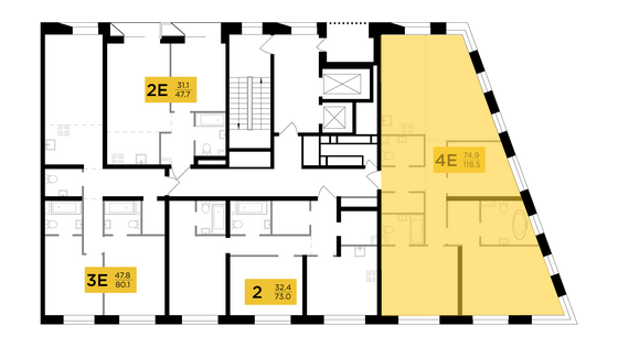 Продажа 4-комнатной квартиры 118,5 м², 5/12 этаж