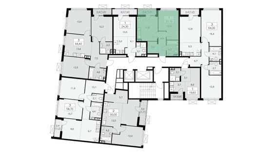 Продажа 1-комнатной квартиры 36,7 м², 15/15 этаж