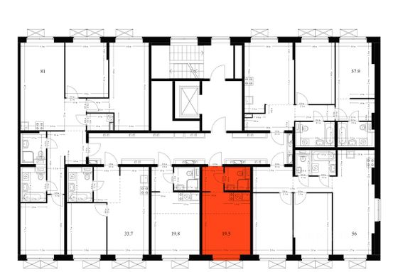Продажа квартиры-студии 19,5 м², 8/9 этаж