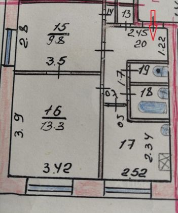 Продажа 2-комнатной квартиры 37 м², 1/12 этаж