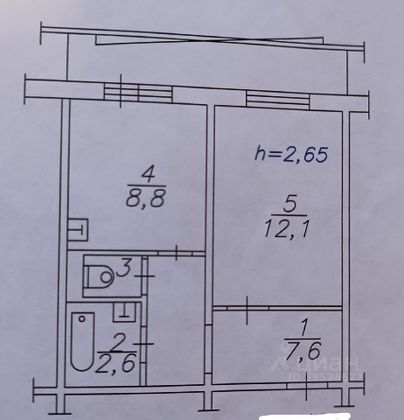 Продажа 1-комнатной квартиры 32,1 м², 4/10 этаж