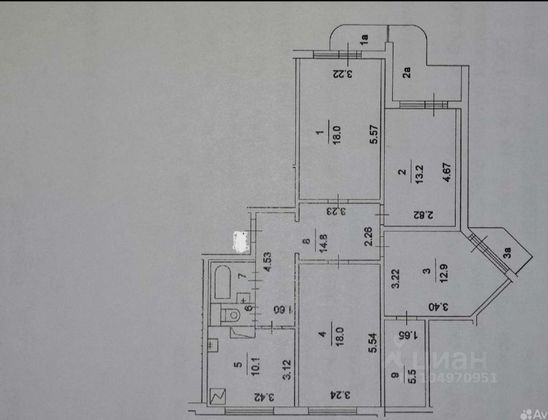 Продажа 4-комнатной квартиры 100,5 м², 4/17 этаж