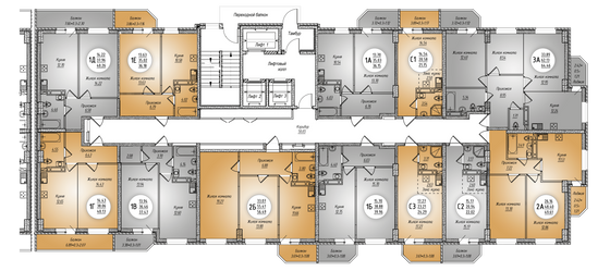 Продажа 1-комнатной квартиры 36,2 м², 24/24 этаж