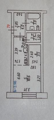 Продажа 1-комнатной квартиры 30,8 м², 4/4 этаж