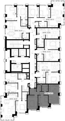 Продажа 2-комнатной квартиры 56,7 м², 7/28 этаж