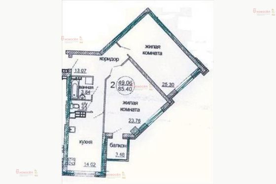 Аренда 2-комнатной квартиры 80 м², 3/24 этаж