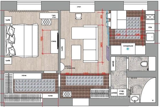 Продажа 2-комнатной квартиры 56 м², 2/10 этаж