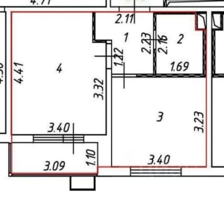 Продажа 1-комнатной квартиры 33 м², 9/25 этаж