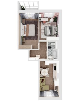 Продажа 2-комнатной квартиры 59,2 м², 2/10 этаж