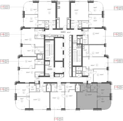 Продажа 2-комнатной квартиры 54,6 м², 22/53 этаж