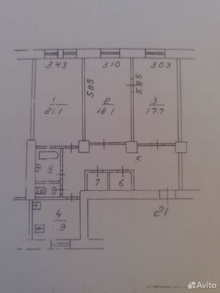 Продажа 1 комнаты, 17,7 м², 2/5 этаж