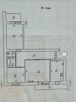 Продажа 3-комнатной квартиры 67,9 м², 10/10 этаж