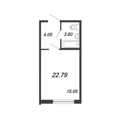 Продажа квартиры-студии 26 м², 1/4 этаж