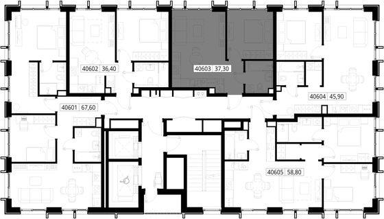 Продажа 1-комнатной квартиры 37,3 м², 6/15 этаж