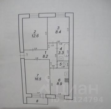 Продажа 3-комнатной квартиры 59,2 м², 4/5 этаж