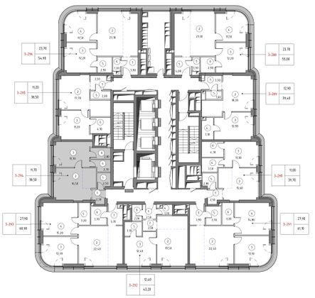 Продажа 1-комнатной квартиры 38,5 м², 35/53 этаж