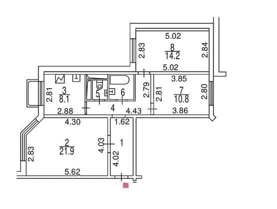 Продажа 3-комнатной квартиры 72 м², 1/20 этаж