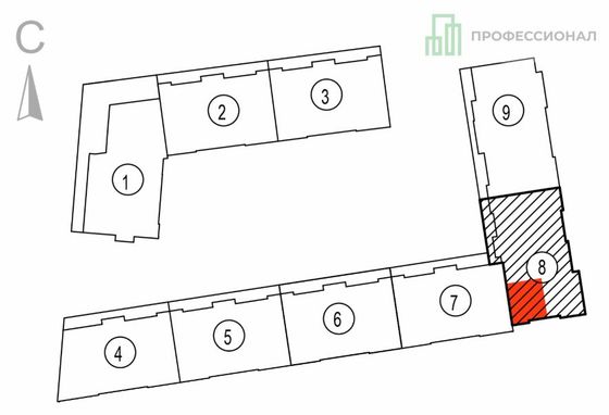 Продажа 1-комнатной квартиры 71,1 м², 2/8 этаж