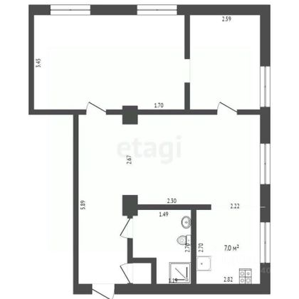 Продажа 3-комнатной квартиры 62,9 м², 4/4 этаж