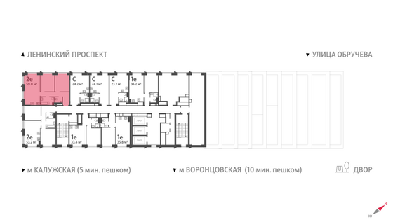 Продажа 2-комнатной квартиры 59 м², 30/58 этаж