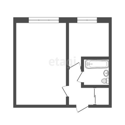 Продажа 1-комнатной квартиры 31,2 м², 1/4 этаж