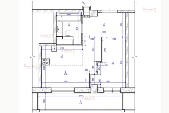 Аренда 1-комнатной квартиры 43 м², 9/17 этаж