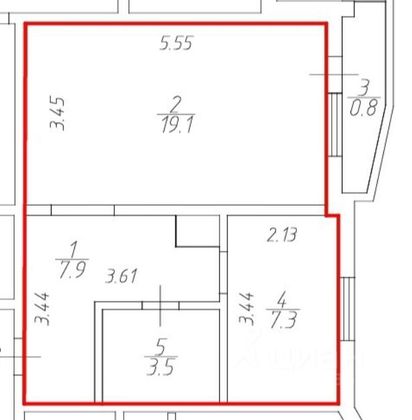 Продажа 1-комнатной квартиры 37,8 м², 16/17 этаж