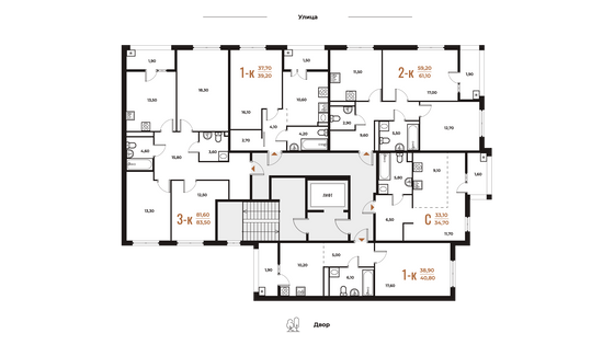 Продажа квартиры-студии 34,7 м², 2 этаж