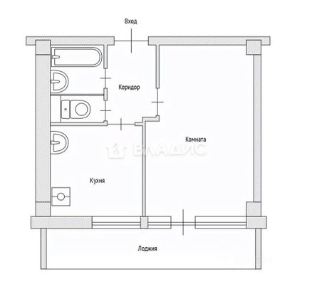 Продажа 1-комнатной квартиры 27,6 м², 5/16 этаж