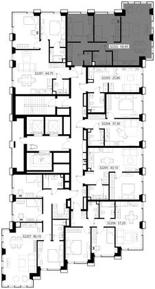 Продажа 2-комнатной квартиры 68,4 м², 22/28 этаж