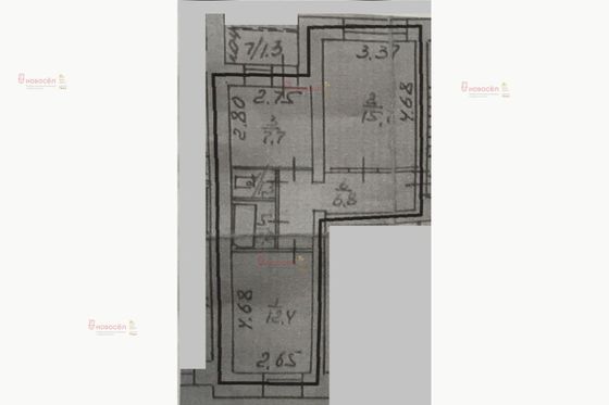 Продажа 2-комнатной квартиры 46,7 м², 3/5 этаж