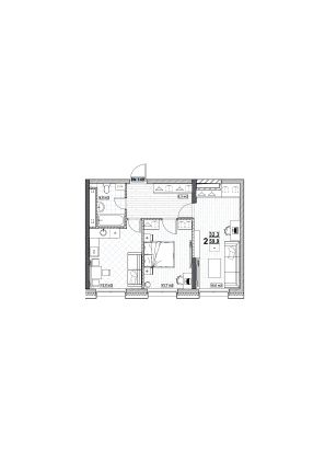 Продажа 2-комнатной квартиры 59,9 м², 3/24 этаж