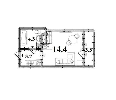 Продажа квартиры-студии 25,5 м², 9/23 этаж