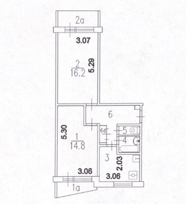 Продажа 2-комнатной квартиры 48,9 м², 1/12 этаж