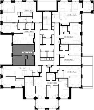 Продажа 1-комнатной квартиры 39,8 м², 4/15 этаж