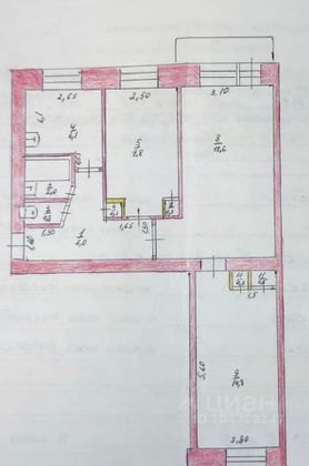 Продажа 3-комнатной квартиры 60,5 м², 5/5 этаж