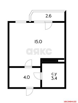 Продажа квартиры-студии 22,4 м², 2/9 этаж