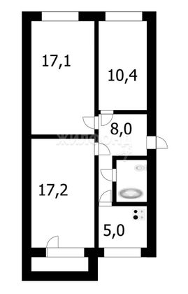 Продажа 3-комнатной квартиры 61 м², 5/5 этаж