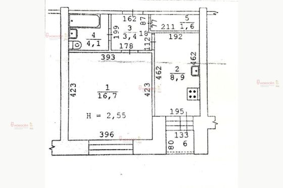 Продажа 1-комнатной квартиры 34,7 м², 9/9 этаж