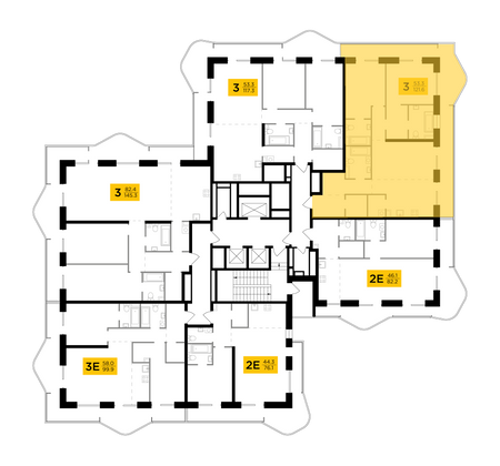Продажа 3-комнатной квартиры 121,6 м², 14/19 этаж